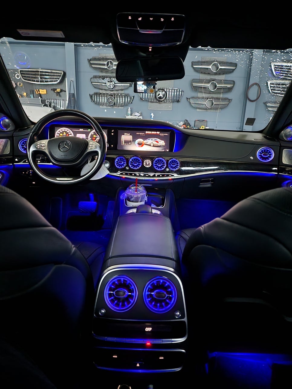 벤츠S350d - 송풍구 엠비언트 & 3d부메스터 set "S클래스에 빠질 수 없죠~ "
