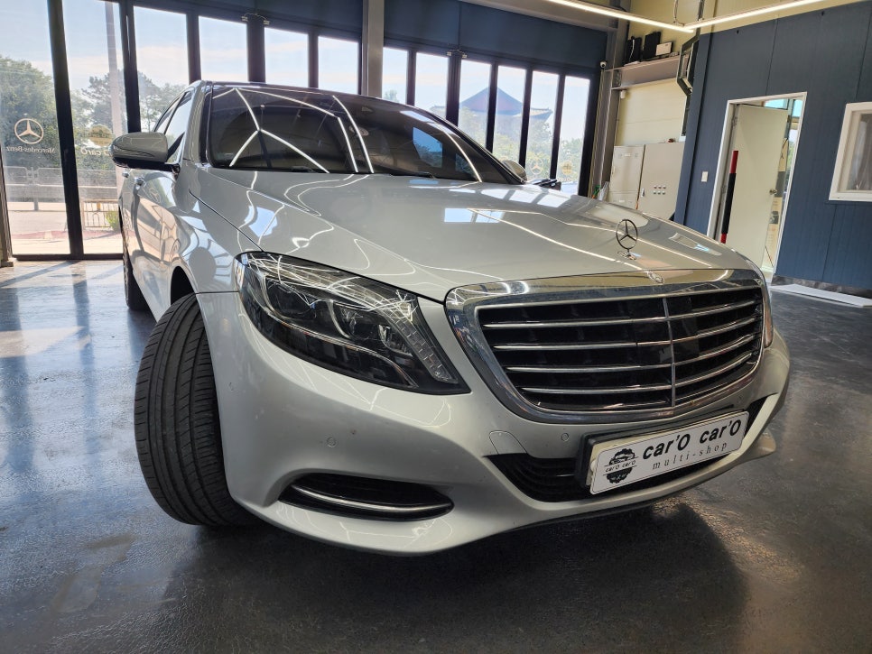 벤츠 S350d - S63바디킷 / 정품헤드램프, 정품테일램프