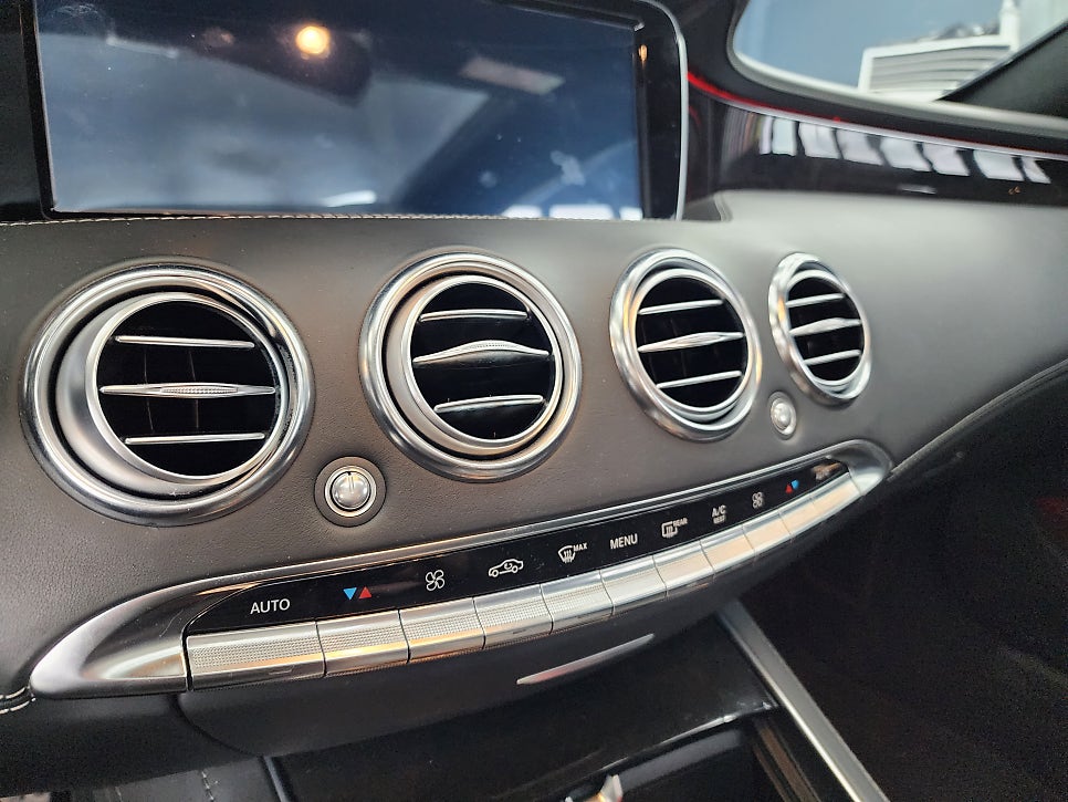 벤츠 S63amg 쿠페 - 엠비언트 64색 확장 및 광량업 / 송풍구엠비언트 / Amg 카본핸들