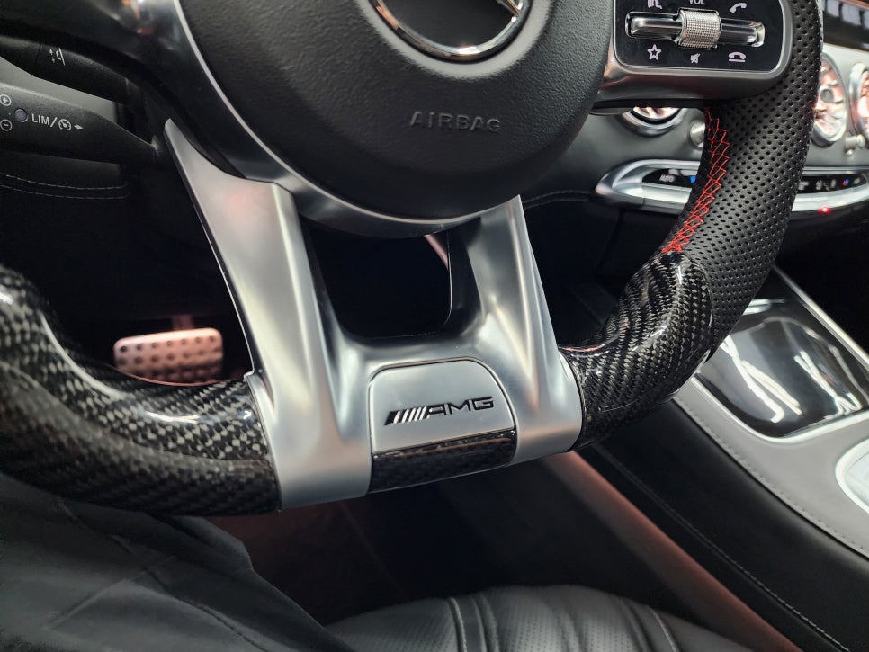 벤츠 S63amg 쿠페 - 엠비언트 64색 확장 및 광량업 / 송풍구엠비언트 / Amg 카본핸들