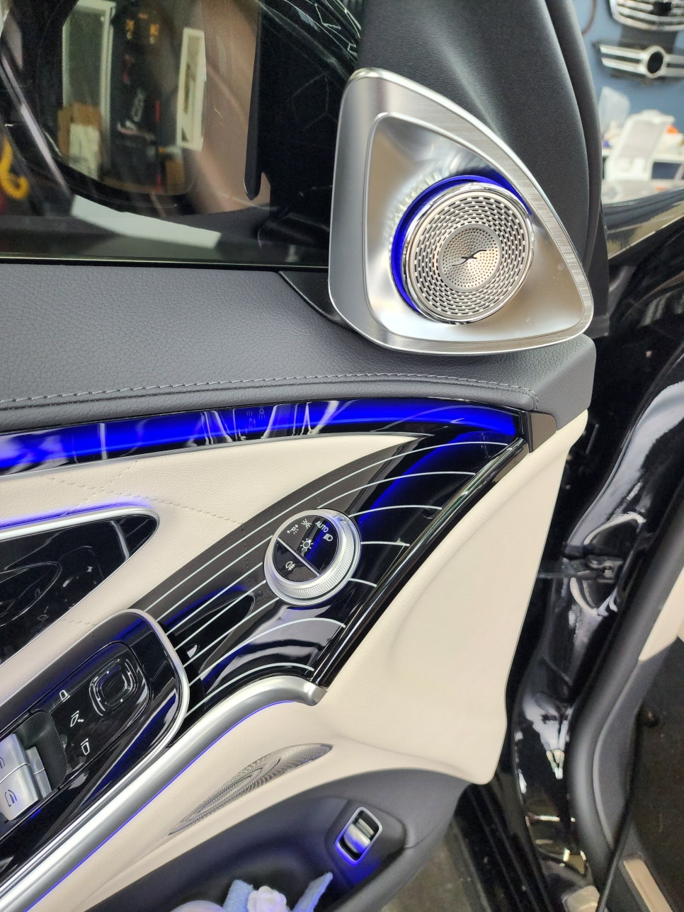 광주 벤츠레트로핏 ] 벤츠 S450 - 피아노락커트림 " 애프터제품 이식도 정확하게! "