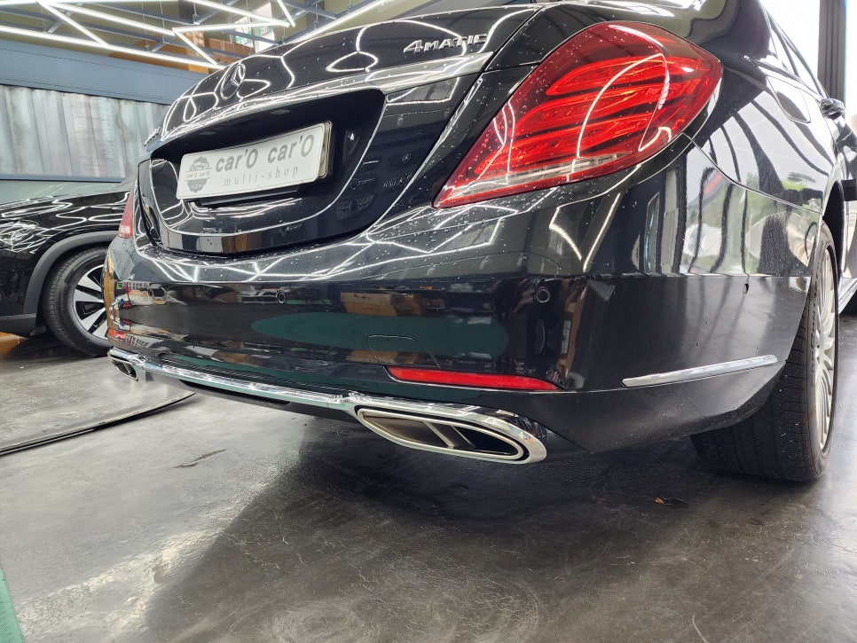 광주 벤츠 레트로핏 ] 벤츠S350d - 마이바흐 디퓨저 & 머플러팁