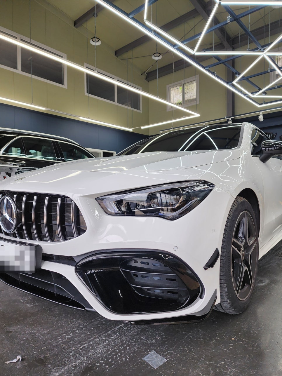 벤츠 Cla250 - 45amg 프론트 범퍼 & 카본 AMG 잠자리핸들 교체