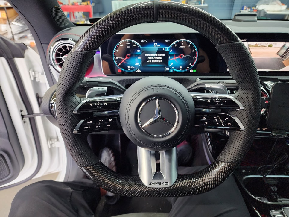 벤츠 Cla250 - 45amg 프론트 범퍼 & 카본 AMG 잠자리핸들 교체