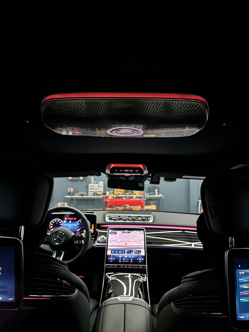 벤츠 S500 - " 벤츠 정품 " 피아노락커트림(시트백포함) & 4d부메스터 & 천장 부메스터