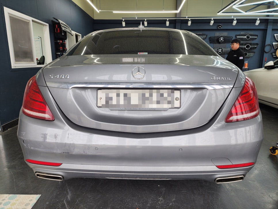 벤츠 S400 - s63amg바디킷 " 새차 뽑았냐구요? 아니요 !! 바디킷 시공했어요~~ "