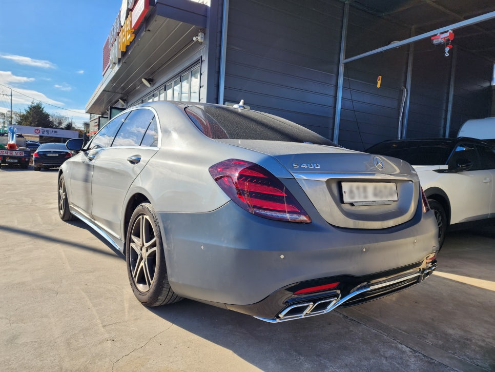 벤츠 S400 - s63amg바디킷 " 새차 뽑았냐구요? 아니요 !! 바디킷 시공했어요~~ "