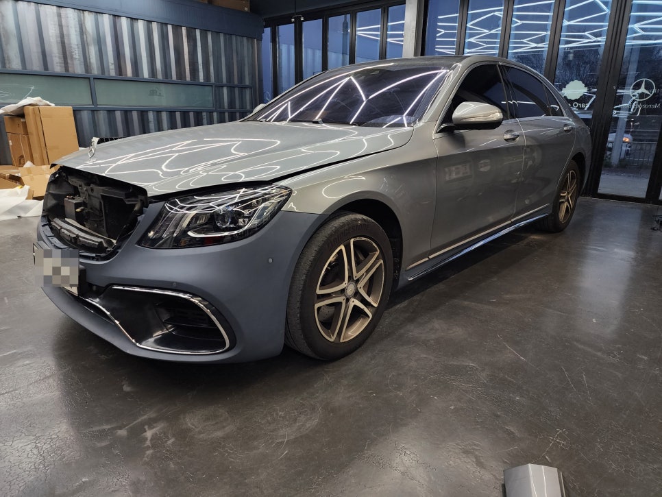 벤츠 S400 - s63amg바디킷 " 새차 뽑았냐구요? 아니요 !! 바디킷 시공했어요~~ "