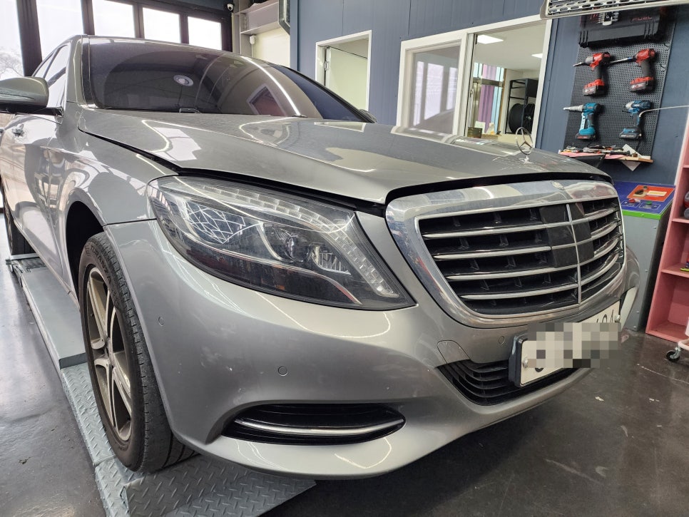 벤츠 S400 - s63amg바디킷 " 새차 뽑았냐구요? 아니요 !! 바디킷 시공했어요~~ "