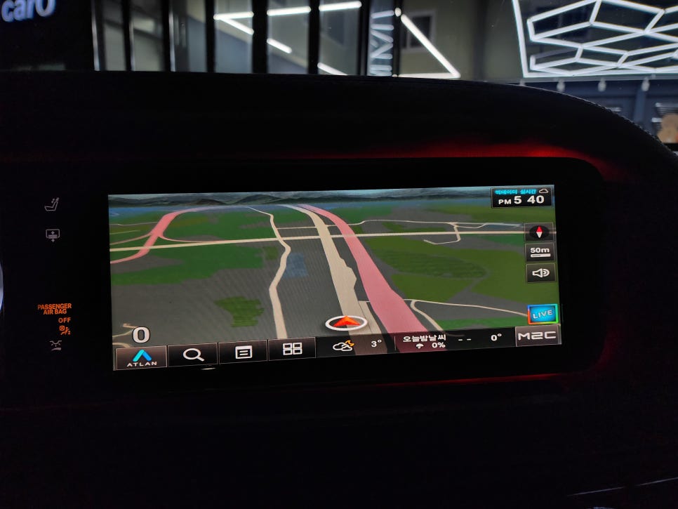벤츠 W222 s클래스- M2c-200a 플러스, aux연동 / 3d부메스터(국산 하이클라스)