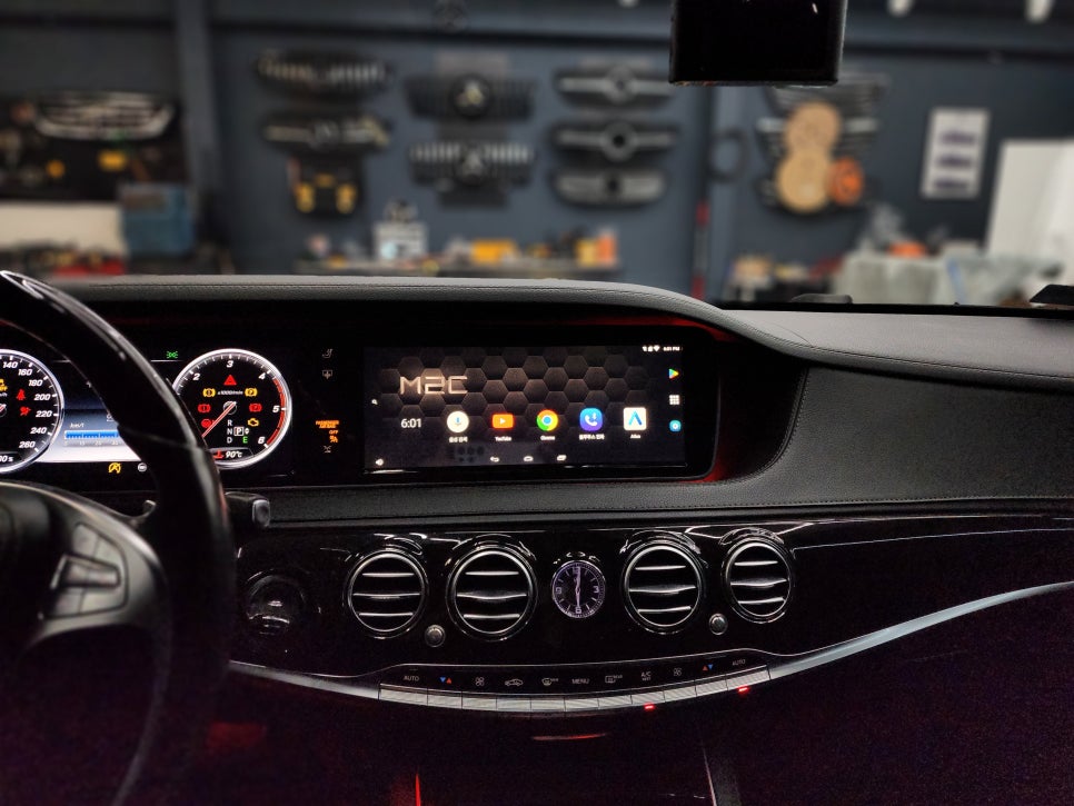 벤츠 W222 s클래스- M2c-200a 플러스, aux연동 / 3d부메스터(국산 하이클라스)