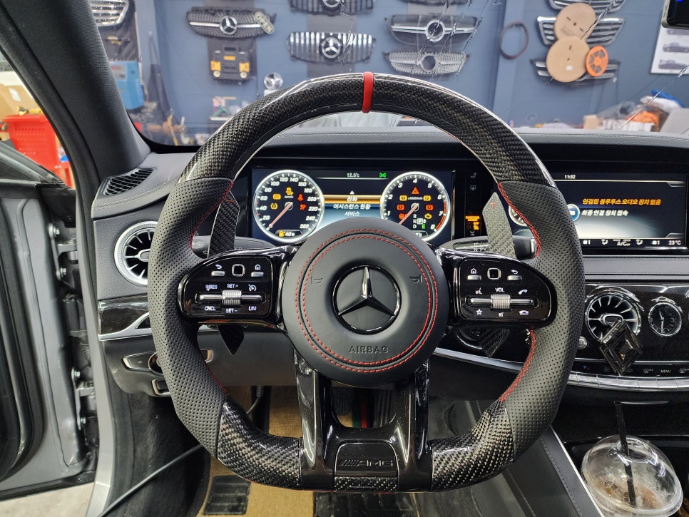 벤츠 S500 - amg D컷 커스텀 핸들 " 기분 좋은 드라이빙의 시작 !!"