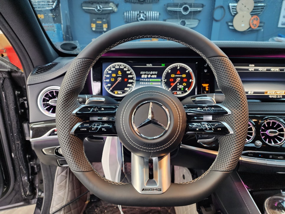 벤츠 S350d - 커스텀 잠자리핸들(가죽)