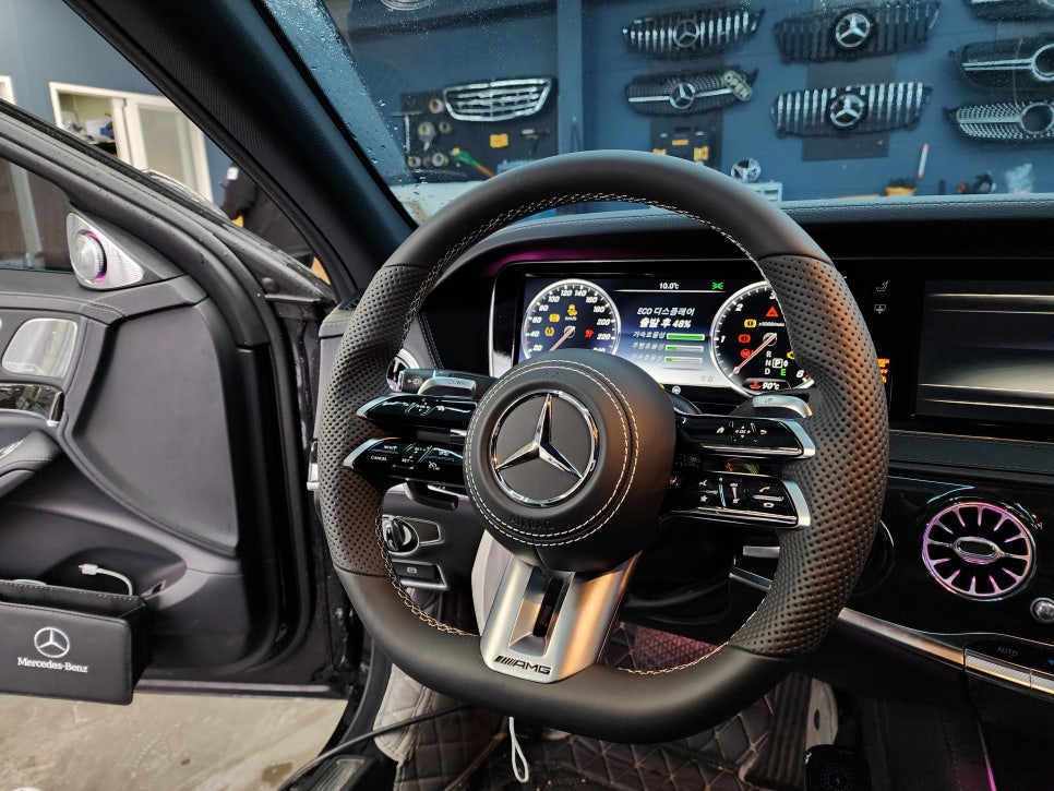 벤츠 S350d - 커스텀 잠자리핸들(가죽)