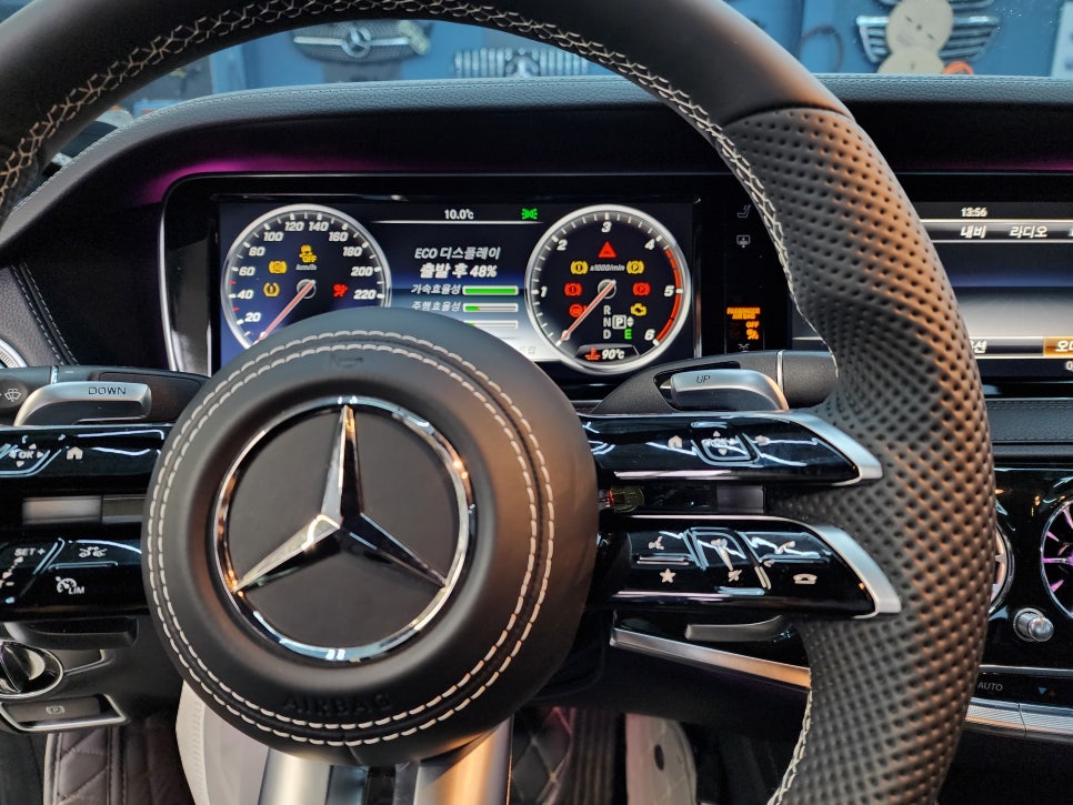 벤츠 S350d - 커스텀 잠자리핸들(가죽)