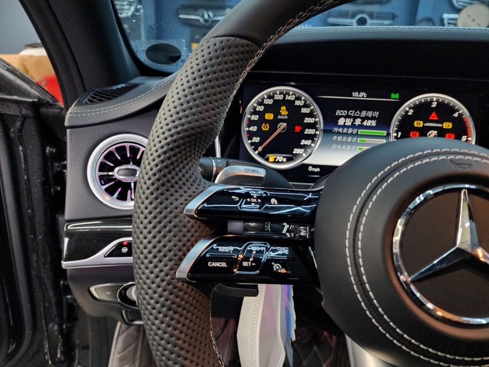 벤츠 S350d - 커스텀 잠자리핸들(가죽)