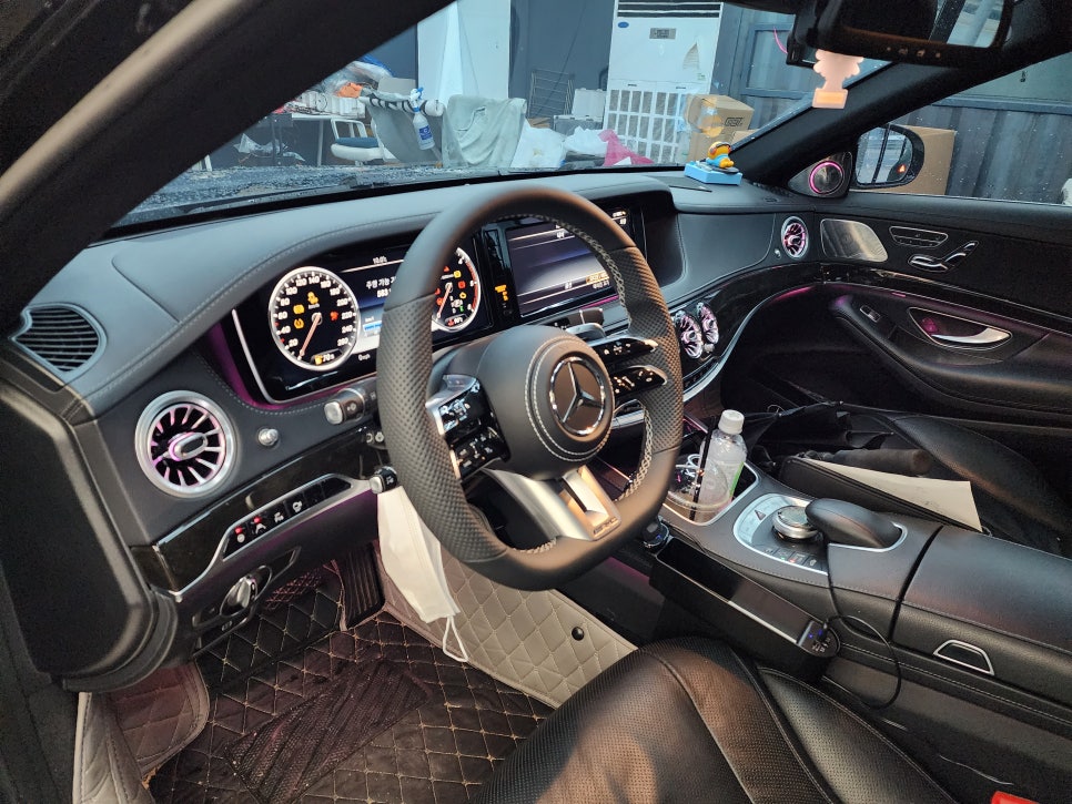 벤츠 S350d - 커스텀 잠자리핸들(가죽)