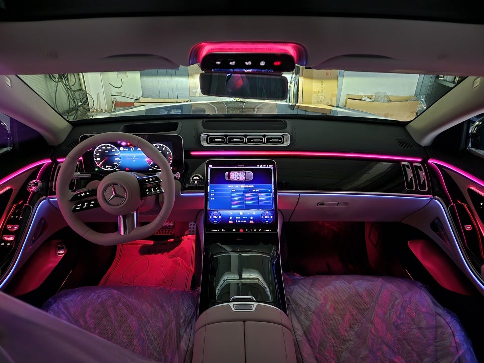 벤츠 S500 - 액티브 엠비언트 " 감성 퍼포먼스 시공 중 단연 베스트 !! "