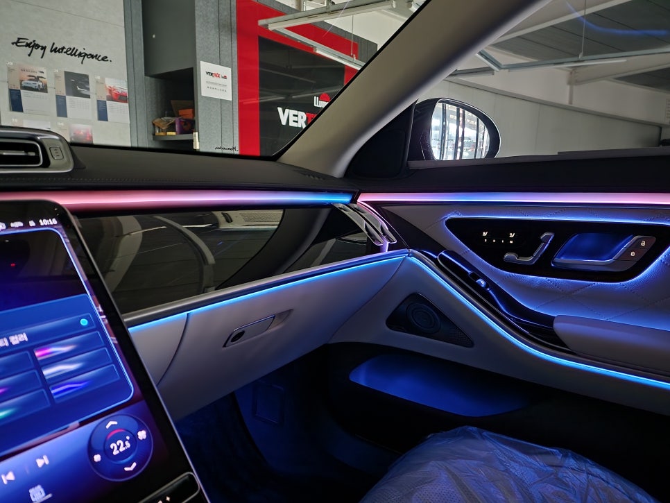 벤츠 S500 - 액티브 엠비언트 " 감성 퍼포먼스 시공 중 단연 베스트 !! "