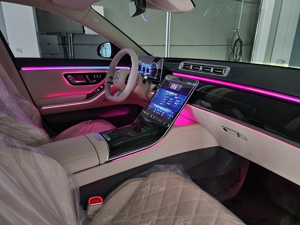 벤츠 S500 - 액티브 엠비언트 " 감성 퍼포먼스 시공 중 단연 베스트 !! "