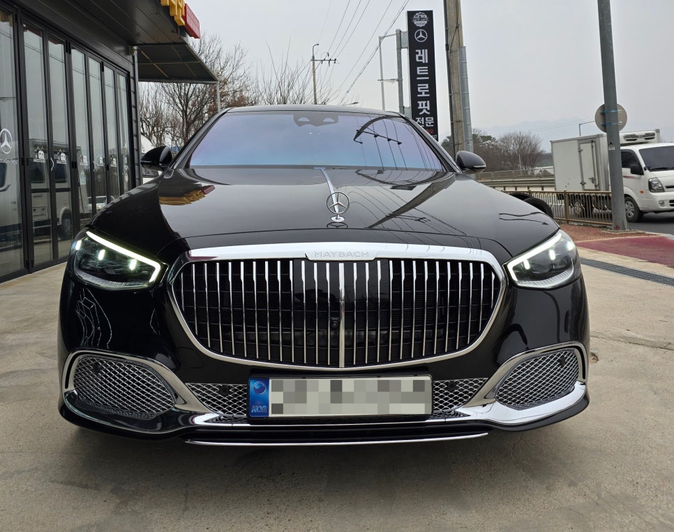 벤츠S580 - 마이바흐 S680 하단 크롬 그릴 (정품)