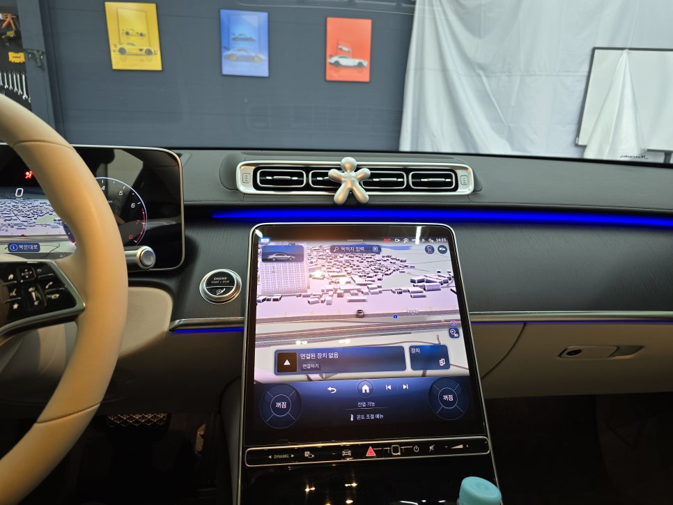 벤츠 w223 s450 - 피아노 락커트림 " 애프터제품 시공 "