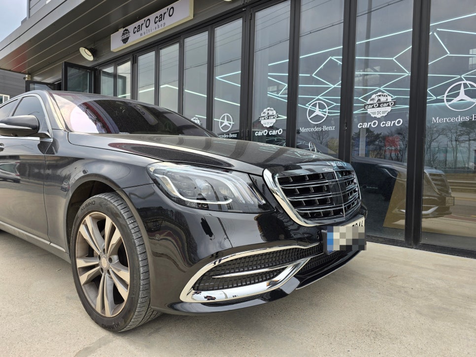 벤츠w222 s350d - 전면 후기형 개조 애프터라이트 사용