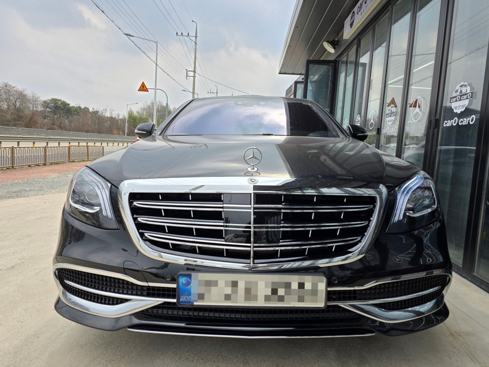 벤츠w222 s350d - 전면 후기형 개조 애프터라이트 사용