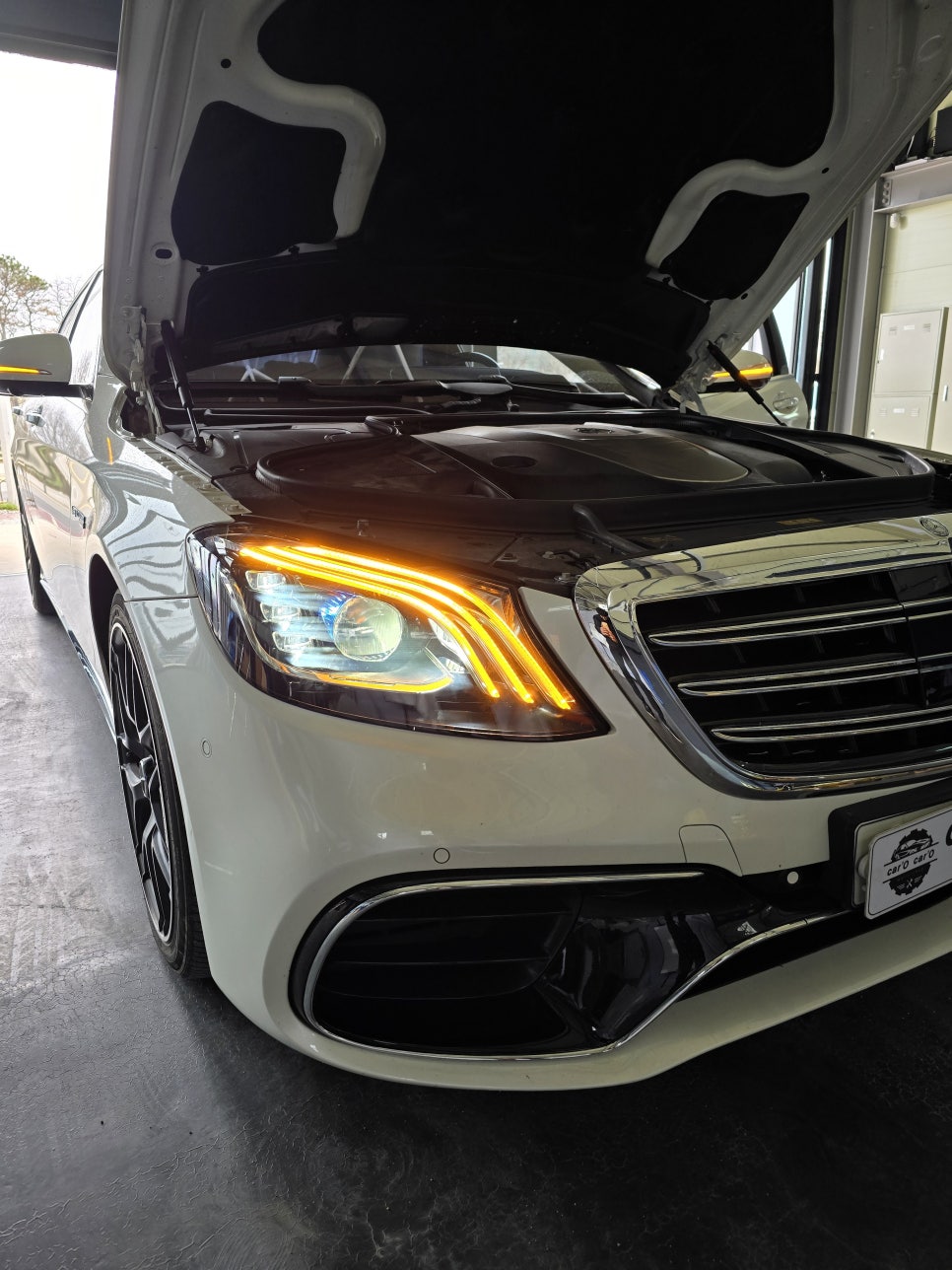 벤츠 w222 s350d - 애프터라이트에서 정품멀티빔라이트 교체!!