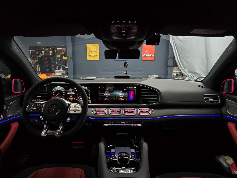 벤츠 w167 GLE63amg - 송풍구 & 부메스터 엠비언트 " 엠비언트빠질수없는 감성 "
