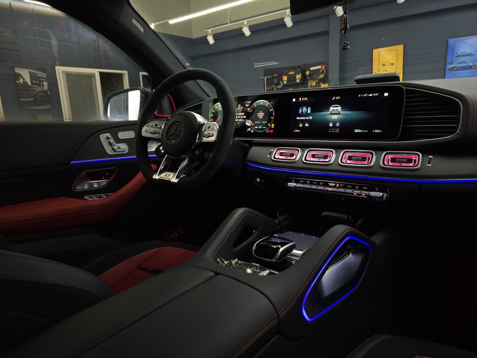벤츠 w167 GLE63amg - 송풍구 & 부메스터 엠비언트 " 엠비언트빠질수없는 감성 "