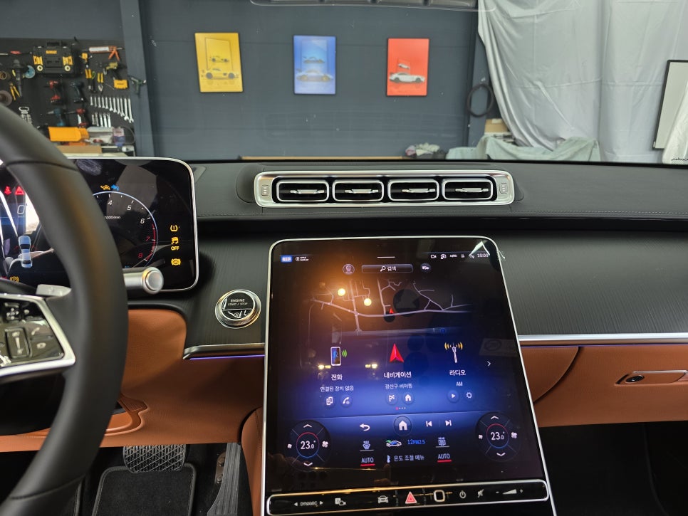 광주 벤츠레트로핏 ] 벤츠 W223 s450 - 액티브 엠비언트 & 4d부메스터 "  실내 인테리어 필수 아이템  "