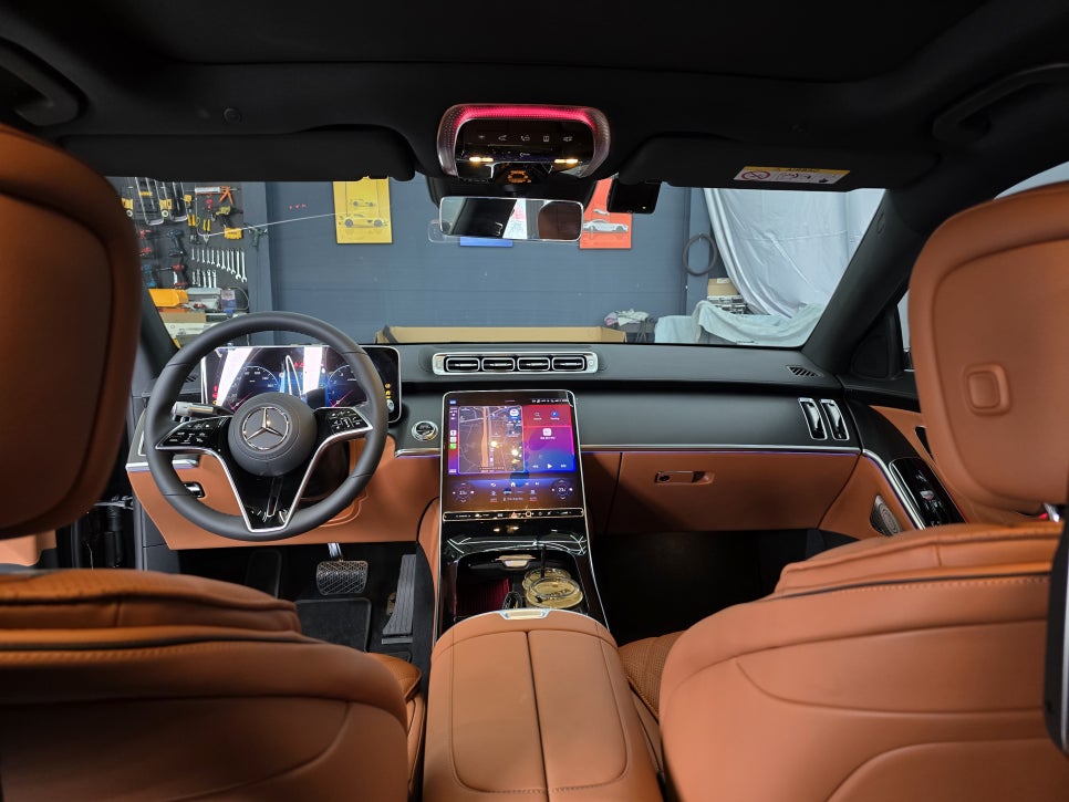 광주 벤츠레트로핏 ] 벤츠 W223 s450 - 액티브 엠비언트 & 4d부메스터 "  실내 인테리어 필수 아이템  "