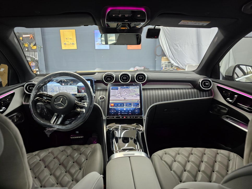벤츠 x254 glc300 - 송풍구,데시보드,도어 엠비언트 3종셋트