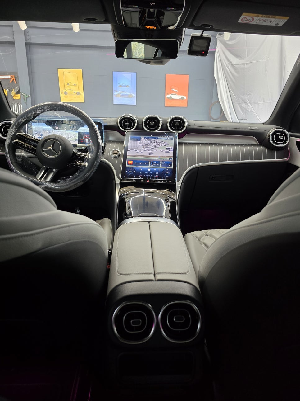 벤츠 x254 glc300 - 송풍구,데시보드,도어 엠비언트 3종셋트