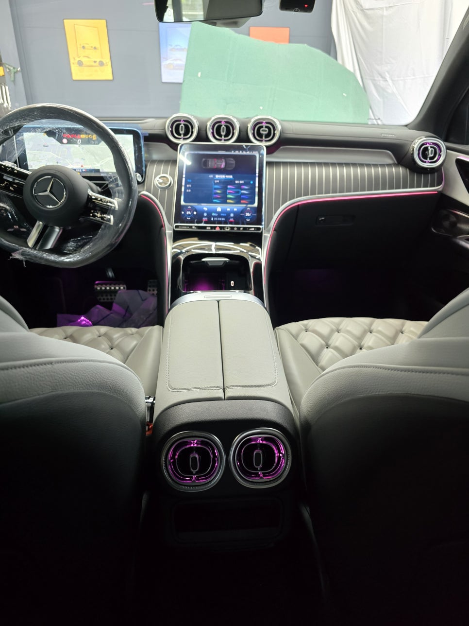 벤츠 x254 glc300 - 송풍구,데시보드,도어 엠비언트 3종셋트