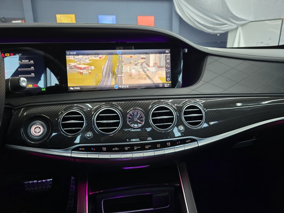 광주 카오카오, 벤츠 전문 튜닝 샵 ] 벤츠S63amg - 송풍구 엠비언트  " 엠비언트 시공은 카오카오에서 "