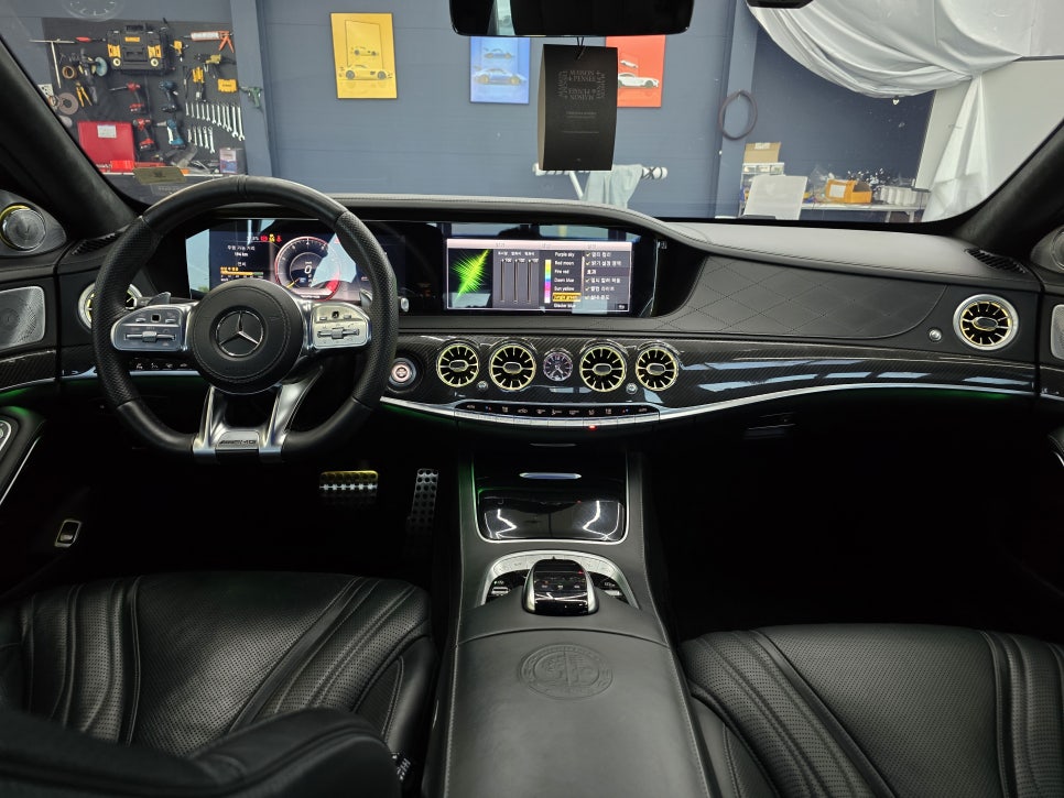 광주 카오카오, 벤츠 전문 튜닝 샵 ] 벤츠S63amg - 송풍구 엠비언트  " 엠비언트 시공은 카오카오에서 "