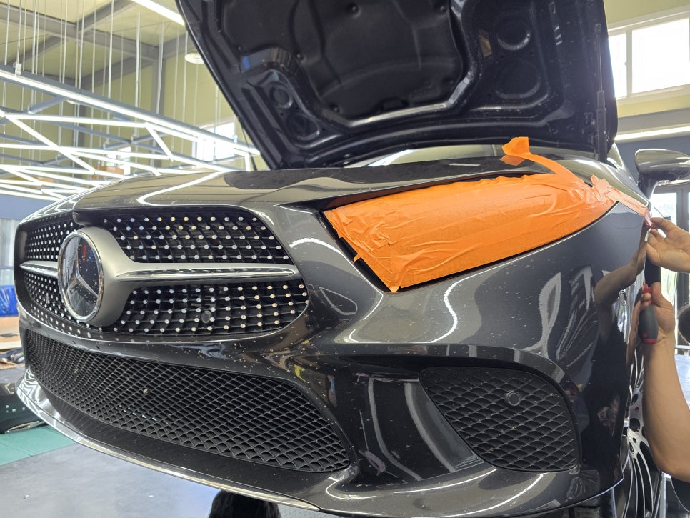 벤츠 cls450 - amg 라인 정품 바디킷 교체