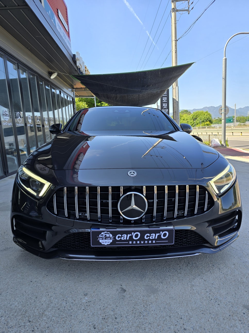 벤츠 cls450 - amg 라인 정품 바디킷 교체