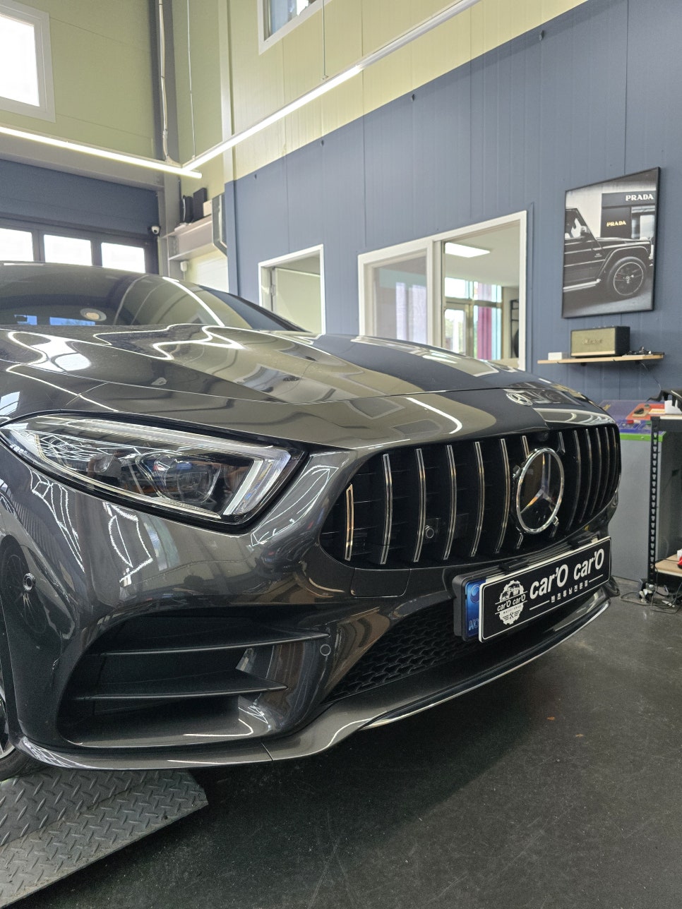 벤츠 cls450 - 세로그릴, 53amg 디퓨저 " 차량 전면,후면부 이미지 변신하기 !! "