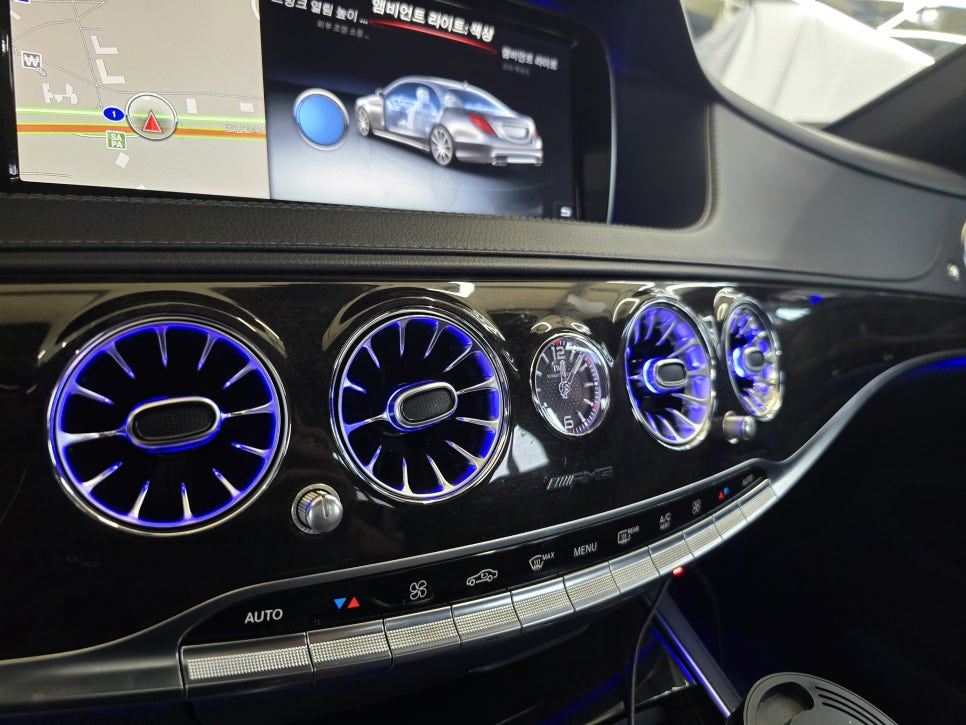 벤츠 63amg - 송풍구 엠비언트 / 타업체 컨버전 후 레이더센서 오류 → 카오카오에서 보정