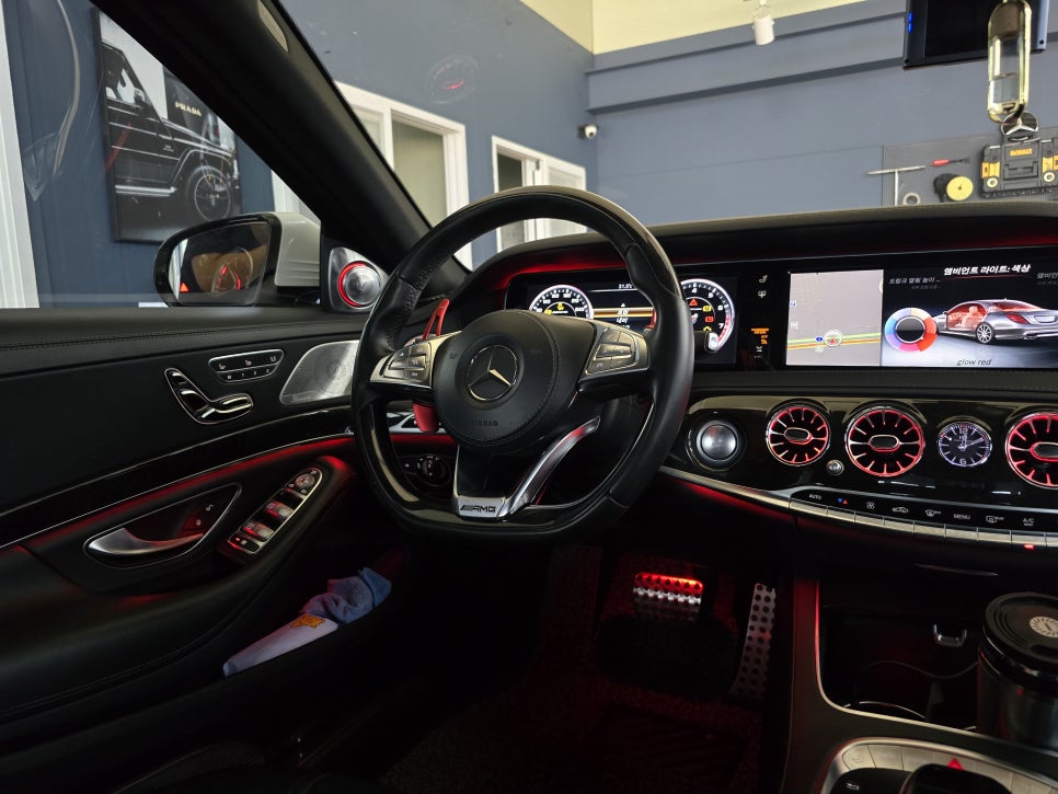 벤츠 63amg - 송풍구 엠비언트 / 타업체 컨버전 후 레이더센서 오류 → 카오카오에서 보정