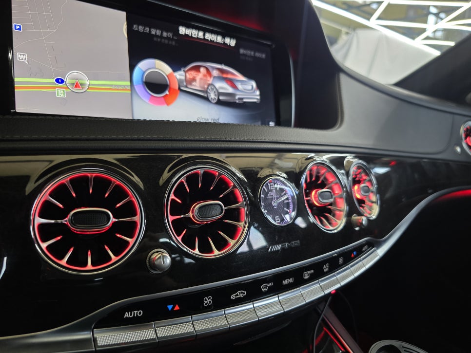 벤츠 63amg - 송풍구 엠비언트 / 타업체 컨버전 후 레이더센서 오류 → 카오카오에서 보정