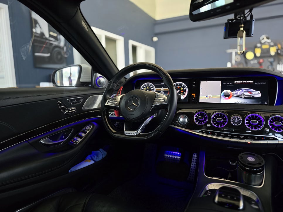 벤츠 63amg - 송풍구 엠비언트 / 타업체 컨버전 후 레이더센서 오류 → 카오카오에서 보정
