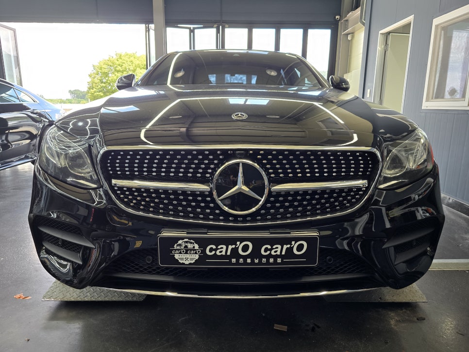 벤츠 w213 익스클루시브 -> AMG line 프론트범퍼 교체