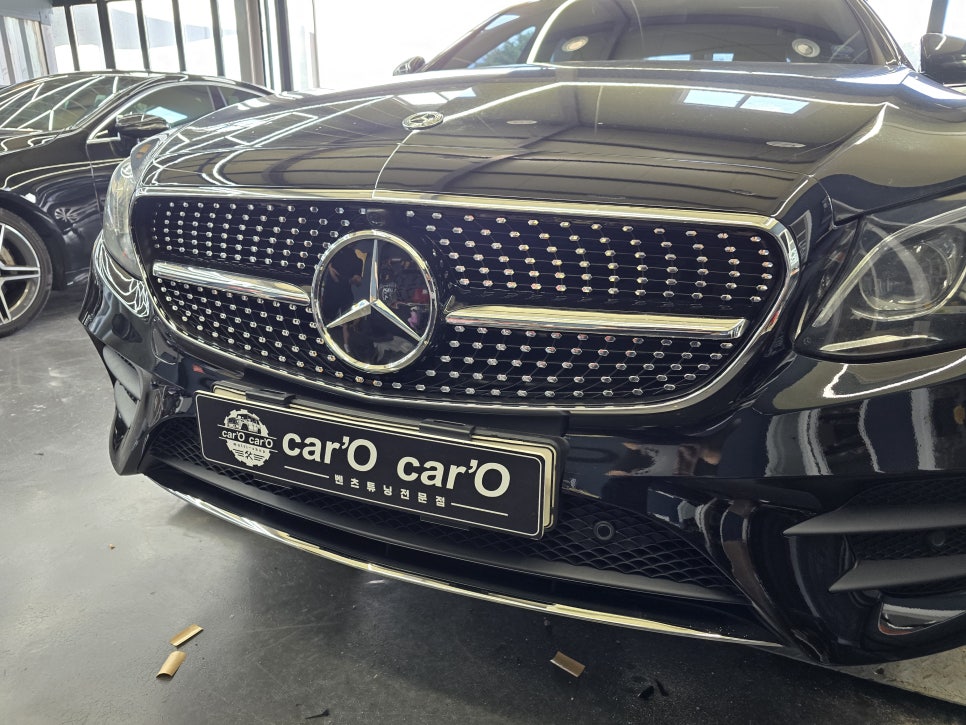 벤츠 w213 익스클루시브 -> AMG line 프론트범퍼 교체
