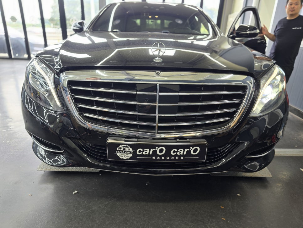 벤츠 w222 s350d - 라이트불량, 서비서센터 대기 3달!! 수리x 카오카오방문
