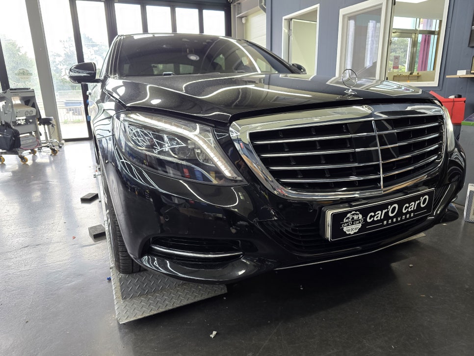 벤츠 w222 s350d - 라이트불량, 서비서센터 대기 3달!! 수리x 카오카오방문