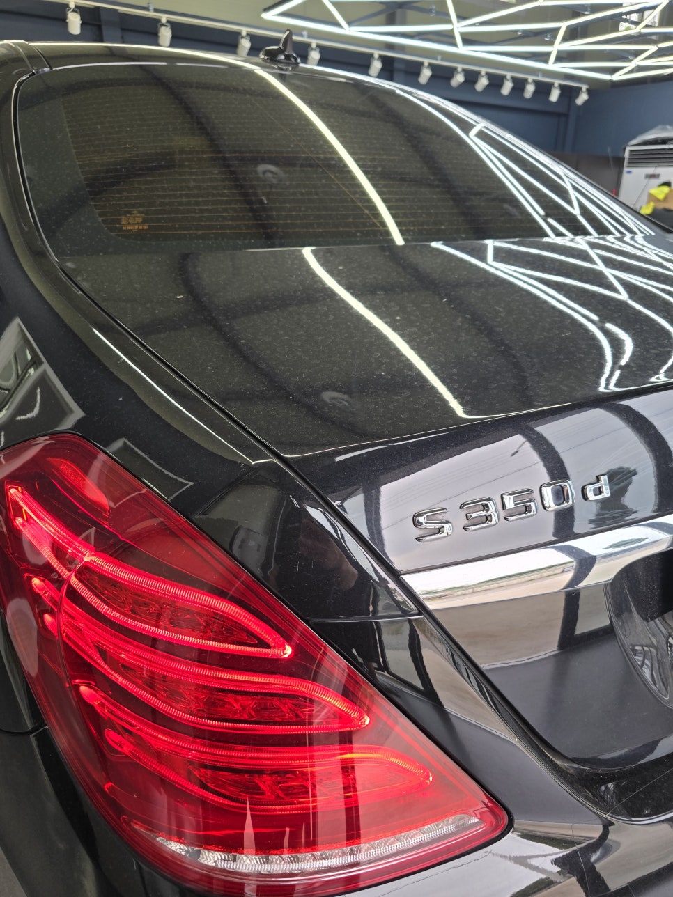 벤츠 w222 s350d - 라이트불량, 서비서센터 대기 3달!! 수리x 카오카오방문